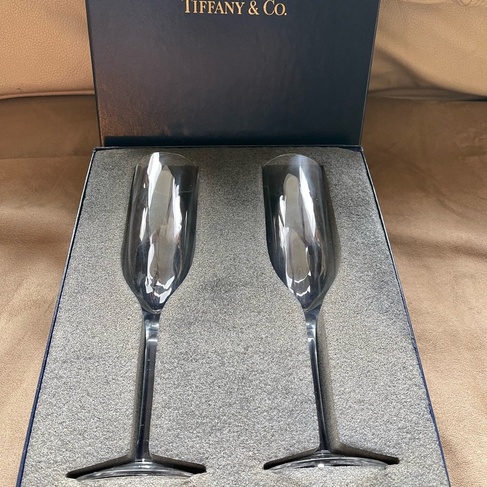 Tiffany & Co. Silver Champagne Flutes